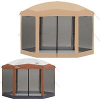 Replacement Canopy With Netting Set Compatible With The Coleman Back Home 10 X 12 Portable Gazebo - Upgraded Performance Riplock 350 Fabric - Metal Frame Not Included