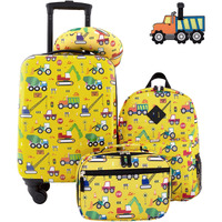 Travelers Club 5 Piece Kids' Luggage Set  Cars