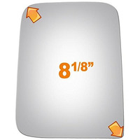 Burco 2267 Driver Side Replacement Mirror Glass For 1987-2002 Jeep Tj  1987-2002 Jeep Wrangler