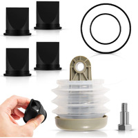 For Dometic 385230980 Pump Bellow Kit & 385310076 1-1/2'' Duckbill Valve Kit & 385310151 O-Ring Kit Replace For Dometic S  T  J  Vht  And Vg Series Vacuum Pump Kit