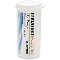 Lamotte Insta-Test 3000Hr Peracetic Acid Single Factor Test Strip  High Range  0-1000Ppm Range (Pack Of 50)