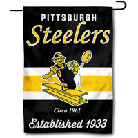 Steelers Throwback Retro Vintage Garden Flag Double Sided Banner