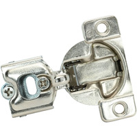 2 Pack Rok Hardware Grass Tec 864 108 Degree 1/4"" (6.35Mm) Overlay Self Close Screw-On Compact Cabinet Hinge 04396-15 3-Way Adjustment  G04396-15