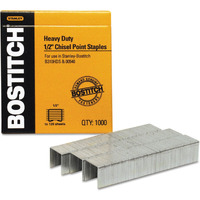 Stanley Bostitch : Heavy-Duty Staples  Use In B310Hds  00540  1/2""W  1/2""L -:- Sold As 2 Packs Of - 1000 - / - Total Of 2000 Each
