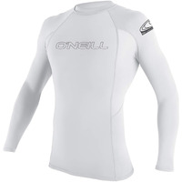O'Neill Youth Basic Skins Upf 50+ Short Sleeve Rash Guard  White  14
