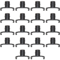 Ernst Manufacturing 3/8-Inch Dura-Pro Twist Lock Socket Clips  15-Pack  Black - 8441