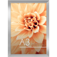 Americanflat A3 Picture Frame In Silver - Engineered Wood With Shatter Resistant Glass - Horizontal And Vertical Formats For Wall - 11.7 X 16.5 In