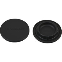 Le Creuset Silicone Mill Caps  2 1/2""  Black  Set Of 2
