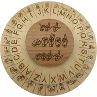 Sign Language Cipher Wheel - Asl Decoder Disk Escape Room Prop