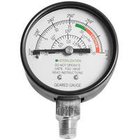 All American 72S Plastic/Metal Geared Steam Gauge