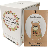 Liffly 14 Packs Sandalwood Scented Sachets Bag For Drawer And Closet Gift Box