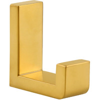 Aplusee Robe Towel Hook  304 Stainless Steel Modern L Shape Practical Coat Hook  Utility Shower Towel Hanger For Bathroom Kitchen Home Storage (Brushed Gold)