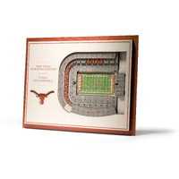 Youthefan Ncaa Texas Longhorns 5-Layer Stadiumview 3D Wall Art - Darrell K Royal - Texas Memorial Stadium