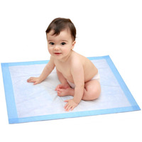 Disposable Baby Changing Pad Liner - 25 Count (24 X 17 Inch) - Soft Disposable Blue Hospital Underpad - Waterproof And Absorbent For Infant And Child