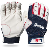 Franklin Sports Mlb - 2Nd Skinz Youth Batting Gloves - Youth Baseball Batting Gloves - Youth Xxs Navy - Extra Extra Small