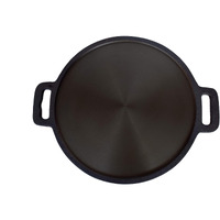 Highkind Pre-Seasoned Cast Iron Dosa Tawa 12 Inches  Perfect For Cooking On Gas  Induction And Electric Cooktops