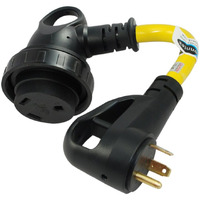 Conntek 15358-Ec0Re 1.5Ft Ergo Grip Adapter Cord Rv Tt-30P To Tt-30R Cruiser Rv Style