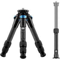 Sirui Carbon Fiber Mini Travel Tripod With Two-Section Carbon Center Column  Max Height 26""  Load Up To 33Lbs (Am-223+Sl-100)