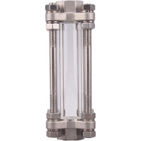 Dernord In-Line Sight Glass With Female Thread Flow Sanitary Straight Sight Glass Sus316 1/2"" Npt Female