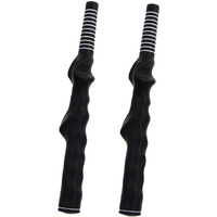 Lertree 2Pcs Left-Hand Golf Training Grip Golf Club Grip Lh Practice Aid Golf Swing Trainer Accessories
