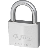 Abus 75Ib/50 Kd Marine Grade Chrome Plated Brass Padlock  Stainless Steel Shackle  Keyed Different