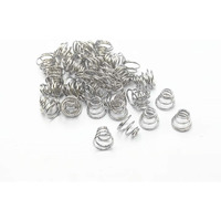 Xjsxzc Metal Taper Conical Compression Spring Silver Tone 6X3.5X5Mm 50 Pcs