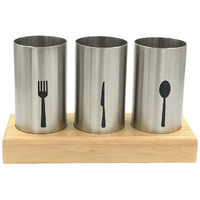 Wskc 4Pc Flatware Caddy Holder Stainless Steel