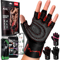 Mhil Workout Gloves For Mens & Womens - Weight Lifting Gloves  Gym Gloves For Men - Exercise Gloves  Training Gloves With Wrist Wraps Support For Weightlifting  Work Out  Pull Up- Full Palm Protection