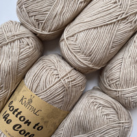 Cotton To The Core Knit & Crochet Yarn  Soft For Babies  (Free Patterns)  6 Skeins  852 Yards/300 Grams  Light Worsted Gauge 3  Machine Wash (Orange Creamsicle)