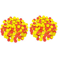 Seetooogames 1 Inch Two-Color Counters  Red/Yellow  Educational Counting  Sorting  Patterning  Grouping & Math Bingo Chips  400 Pieces