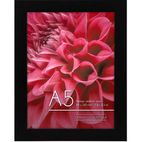 Americanflat A5 Picture Frame In Black - Engineered Wood With Shatter Resistant Glass - Horizontal And Vertical Formats For Wall And Tabletop - 5.8 X 8.3 In