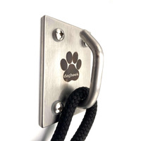 Doghook Ultimate Wood Installation Kit - Heavy Duty Dog Leash Holder - Stainless Steel - Safety Leash Connector - Wall Door Table - Hook Mount For Dogs - Screws And Washers Included