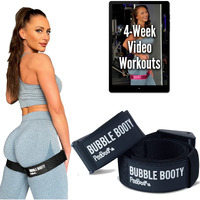2 Pack Blood Flow Restriction Bands For Women Glutes With 4-Week Booty Bands Exercise Guide Video To Achieve Sexier Butt Shape  Stronger Core  And Beach Body With Our Workout Bands