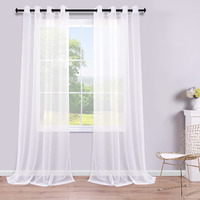 Koufall 120 Inch Curains Extra Long For High Ceiling Living Room Grommet 2 Panels Set Sheer Large Window Drapes For Tall Bedroom Window 52 In Wide By 10 Ft Length White