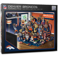 Youthefan Nfl Denver Broncos Purebred Fans 500Pc Puzzle - A Real Nailbiter