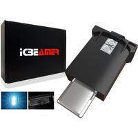 Icbeamer Type C Adapters Usb Atmosphere Adjustable Brightness Led Light  [Color: White] Smart Interface Plug-In Miniature Led Night Light For: Automotive Car Trunk Van Pickup Ambient Decoration
