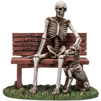 Pacific Giftware Old Man And A Dog Love Never Die Skeleton Resin Home Decor Figurine