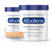Albolene Face Moisturizer & Makeup Remover - Facial Cleanser & Cleansing Balm - Fragrance-Free Cream - 12 Oz - 2-Pack