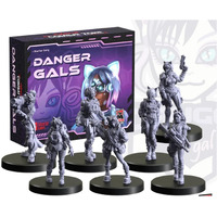Monster Fight Club Cyberpunk Red Combat Zone Miniatures: Danger Gals Starter Gang