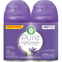Air Wick Automatic Air Freshener Spray Refill  2Ct  Lavender & Chamomile  Odor Neutralization  Essential Oils