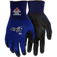 Memphis N9696 Blue Ninja Lite Gloves  18 Gauge  Size Large  (12 Pair)