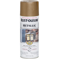 Rust-Oleum 7274830 Stops Rust Metallic Spray Paint  11 Ounce  Antique Brass