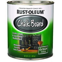 Rust-Oleum 206438 Specialty Chalkboard Brush-On Paint  30 Oz  Green  11 Fl Oz (Pack Of 1)