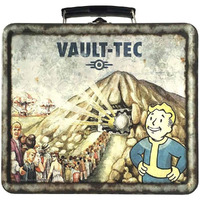 Fanwraps Fallout 4 Vault-Tec Weathered Tin Tote Replica Multicolor  7.8 X 6.8 X 4