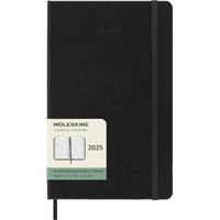 Moleskine Classic 12 Month 2025 Weekly Horizontal Planner  Hard Cover  Large (5"" X 8.25"")  Black  144 Pages