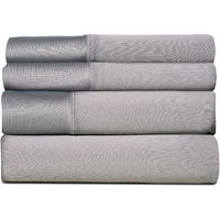 Sheex Active Comfort Sheet Set Ultra-Soft  Breathes Better Than Cotton - Pewter  King/California King