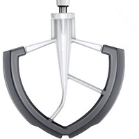 Flex Edge Beater For Kitchenaid 6Qt Bowl-Lift Stand Mixer  Beater With Double Silicone Edge  Mixer Paddle  Perfect 6 Quart Bowl-Lift Stand Mixer Attachment For Kitchenaid  White