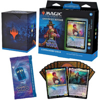 Magic The Gathering Doctor Who Commander Deck - Blast From The Past (100-Card Deck  2-Card Collector Booster Sample Pack + Accessories)