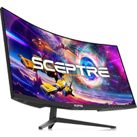 Sceptre 30-Inch Curved Gaming Monitor 21:9 2560X1080 Ultra Wide/ Slim Hdmi Displayport Up To 200Hz Build-In Speakers  Metal Black (C305B-200Un1)