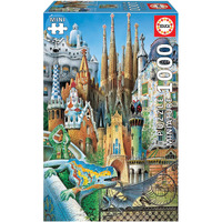 Educa Gaudi Collage Miniature Puzzle (1000 Piece)